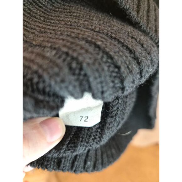 Jack Young & Associates Black Wool V-Neck Uniform Sweater Elbow Patches Size 40 - Picture 6 of 7